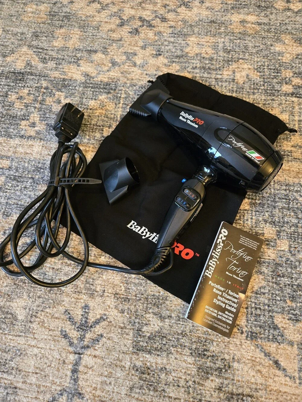 Babyliss Pro Nano Titanium Portofino blow dryer
